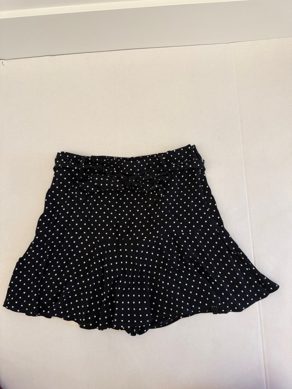 Women’s Black Polka Dot Skirt - Classic Flare